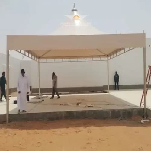 توريد وتركيب قماش مظلات بجدة | 2026 خامات أصلية وضمان معتمد