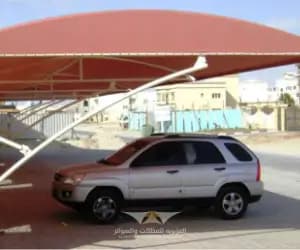 مظلات سيارات قماش (PVC وبولي إيثيلين)