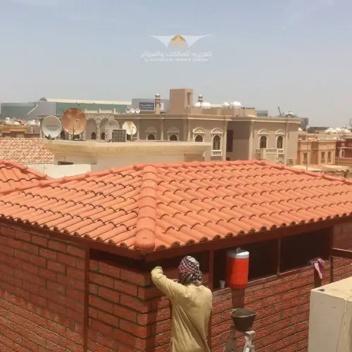 شركه تركيب مظلات قرميد للحدائق في السعوديه