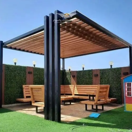 شركه عمل مظلات خشب للحدائق في السعوديه