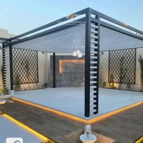 مظلات حديد للحدائق